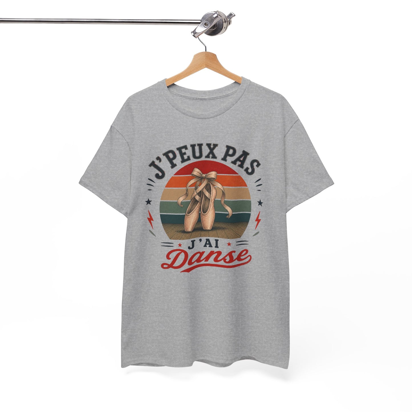 T-Shirt J’Peux Pas J’Ai Danse – Tee Shirt Danseuse Ballet Vintage – Cadeau Passion Danse Classique Femme