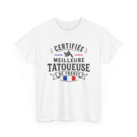 Tee Shirt Femme Manches Courtes Vêtement Adulte – Cadeau Artiste Professionnelle de Salon – France