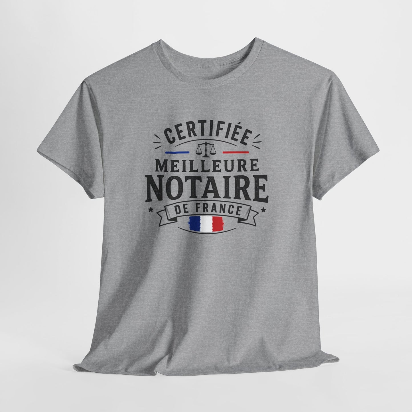 Tee Shirt Femme Notaire Cadeau Humour Métier Droit Justice Professionnelle Juridique Étude Notariale France