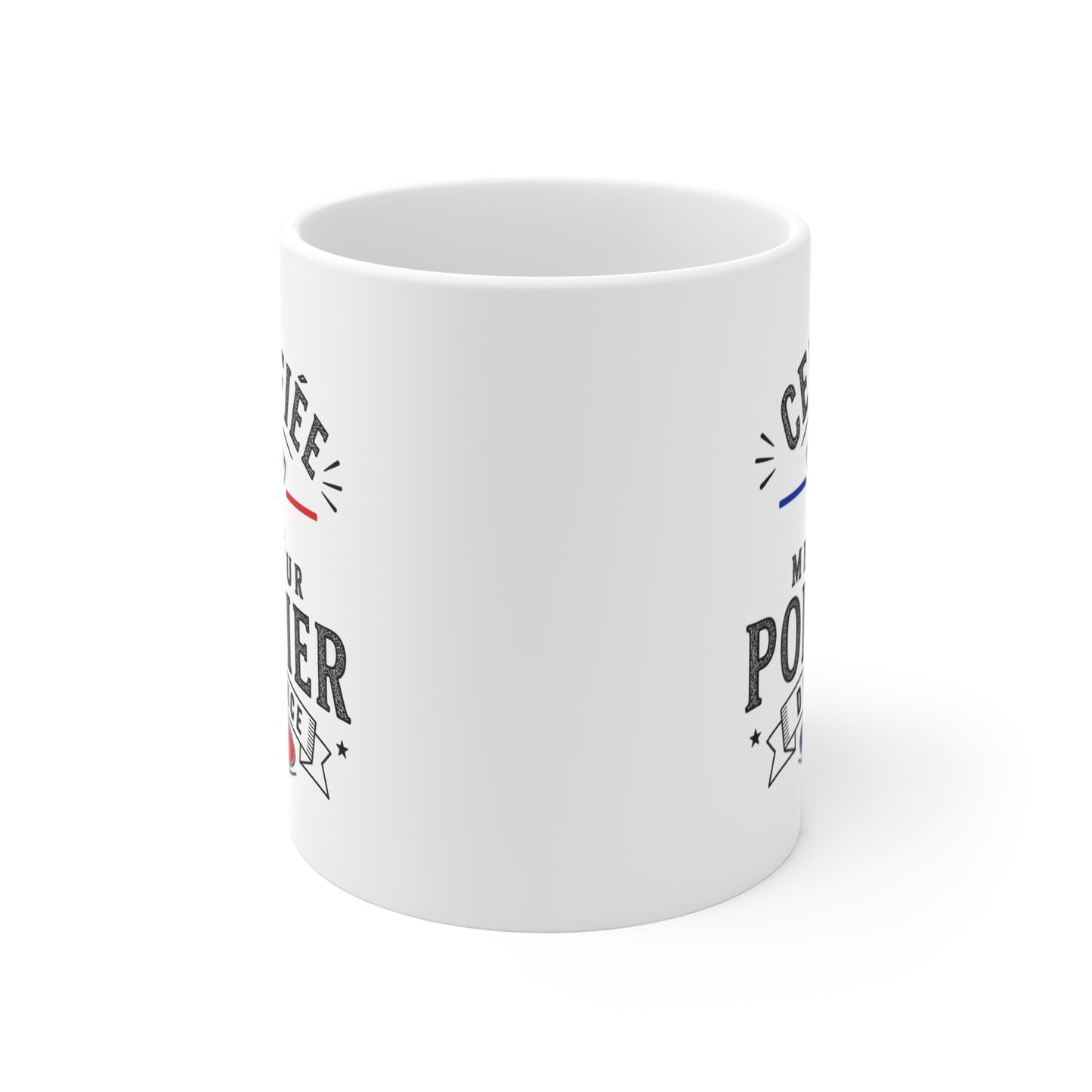 Mug Pompier Homme – Certifié Meilleur Pompier de France – Tasse Humour Métier – Cadeau Original Pompier