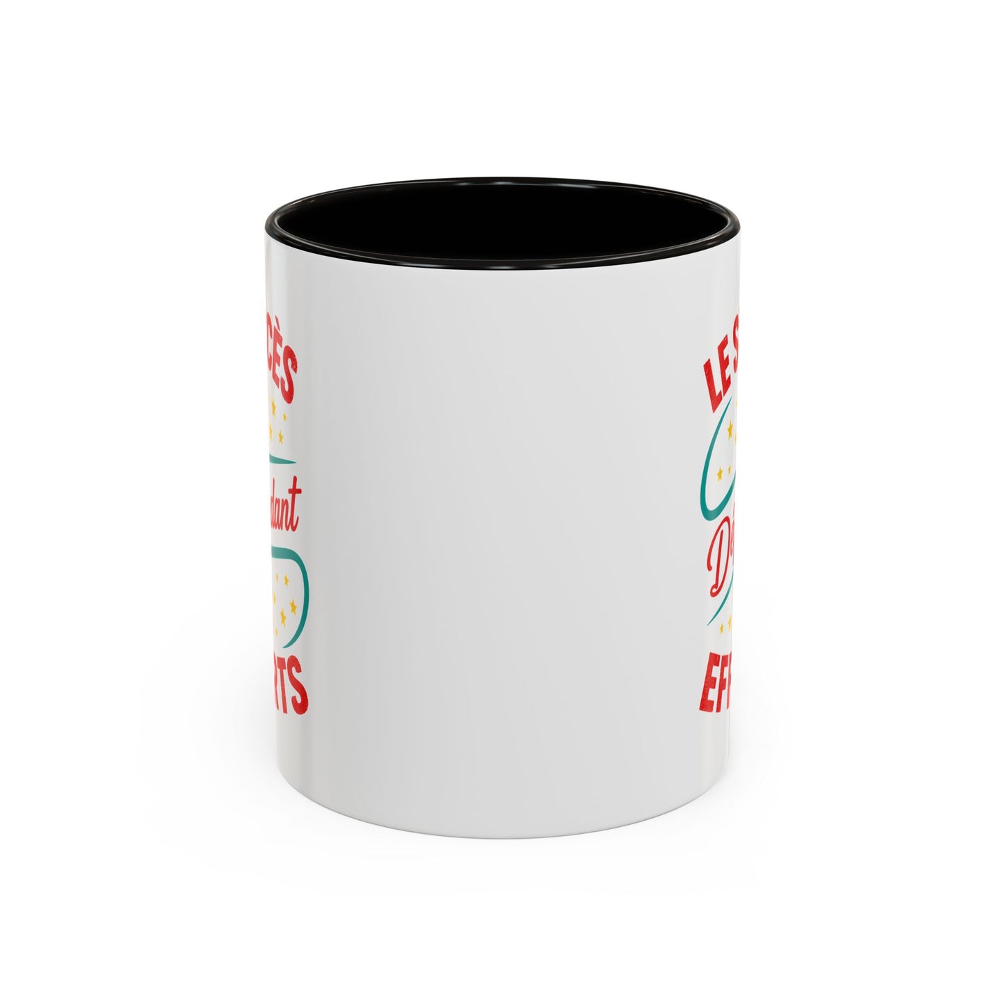 Mug Motivation Réussite – Tasse Inspirante Travail Effort Persévérance – Cadeau Motivation Homme et Femme Noir Bleu Rouge