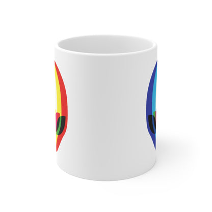 Tasse Alien Multicolore – Mug Design Futuriste Tête Extraterrestre – Cadeau Sci-Fi 325ml