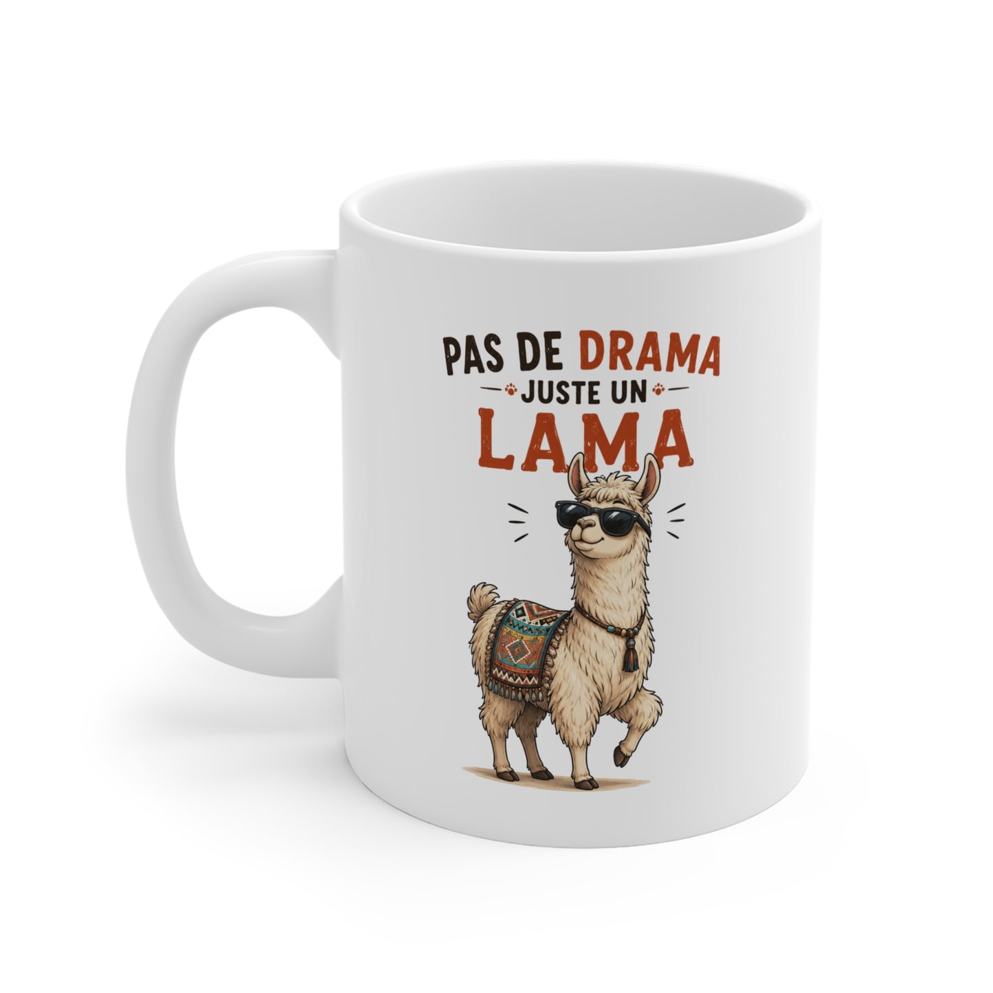Mug Lama Humoristique – Tasse Animaux Drôle – Cadeau Original Homme et Femme, Ami Collègue