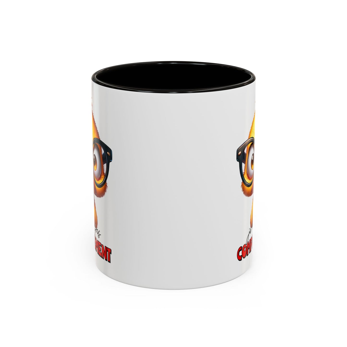 Tasse Je M’en Fous Complètement – Mug Canard Humour Geek Cartoon – Cadeau Drôle Homme Femme 325ml
