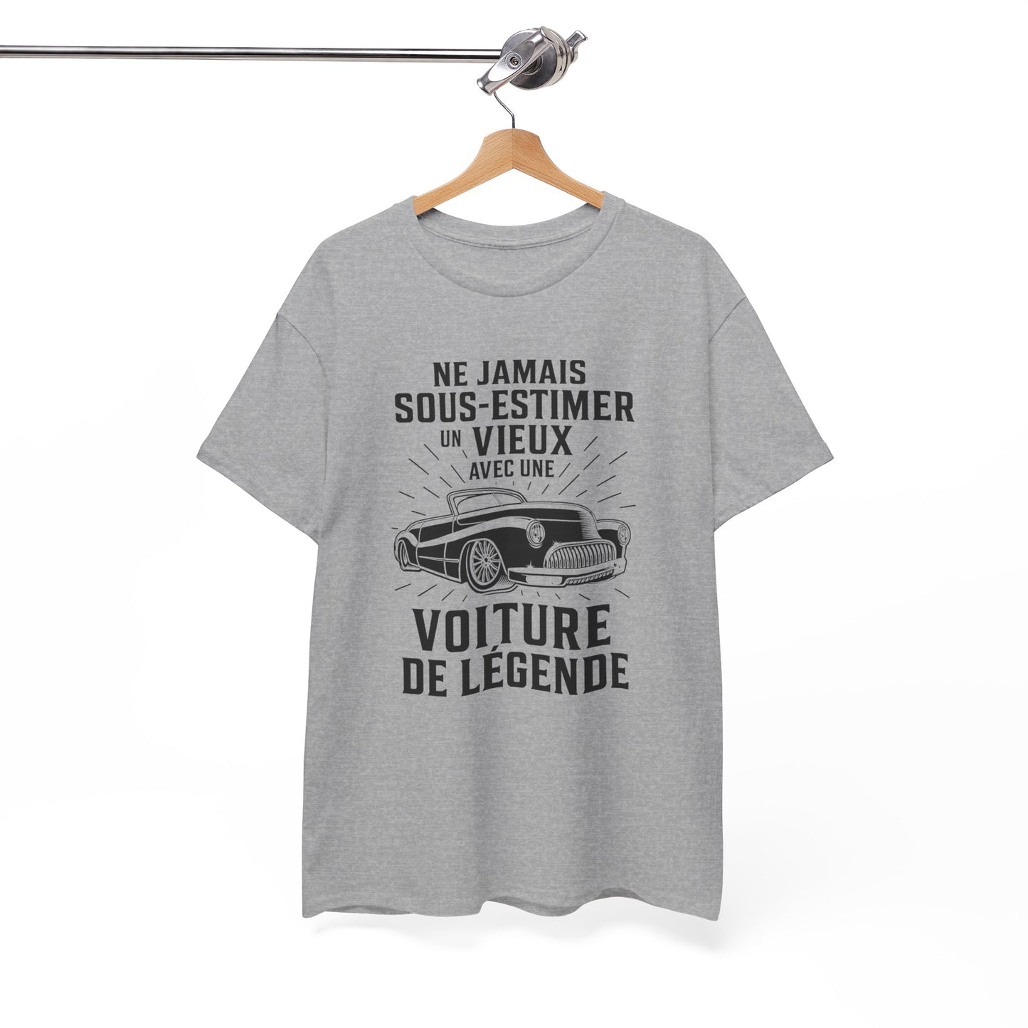 T-Shirt Voiture Ancienne Homme et Femme – Cadeau Passionné Automobile Vintage – Humour Auto de Légende – Collectionneur Mécanique