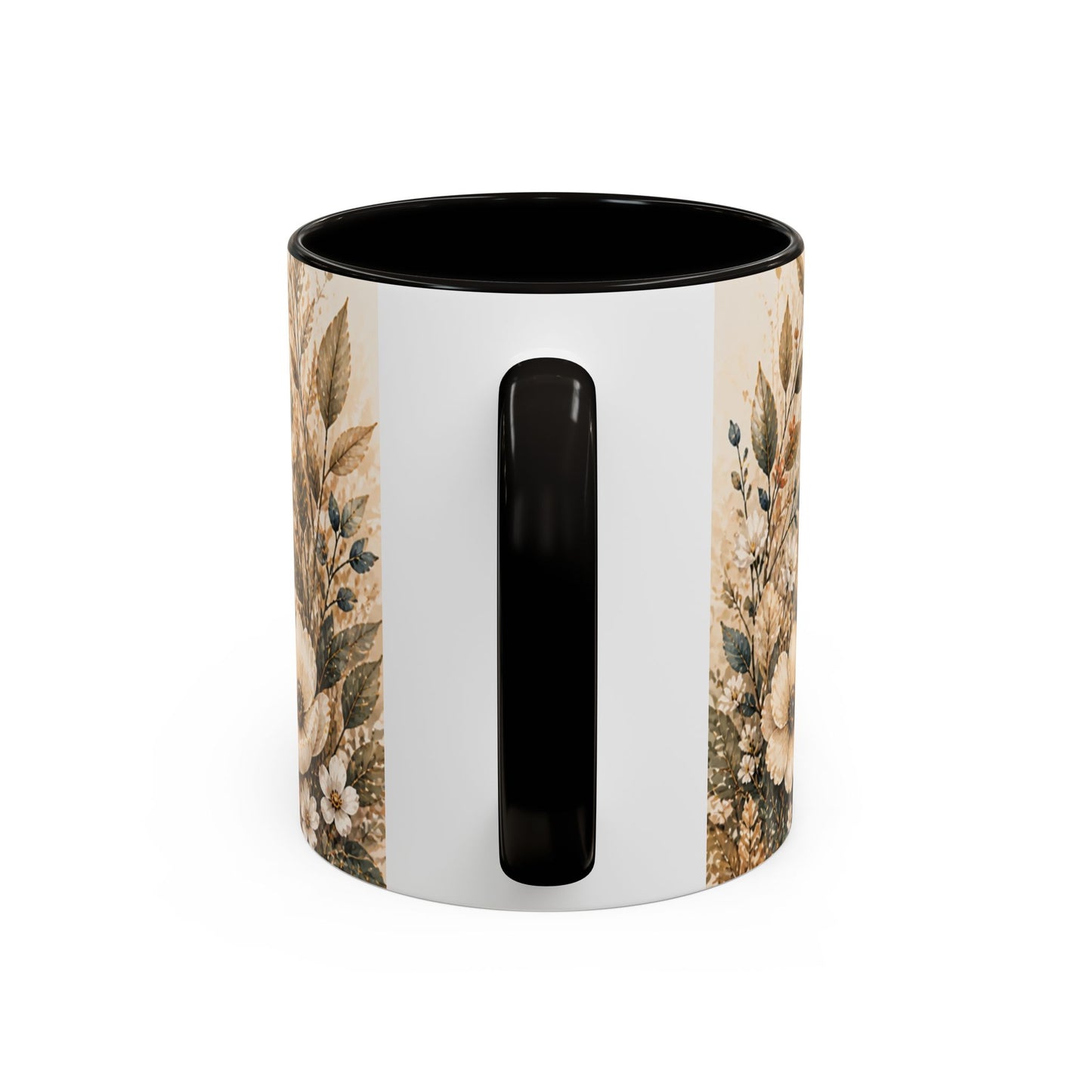 Tasse Renard Floral Bohème – Mug Renard Aquarelle avec Fleurs Sauvages et Papillons – Design Nature Chic 325ml
