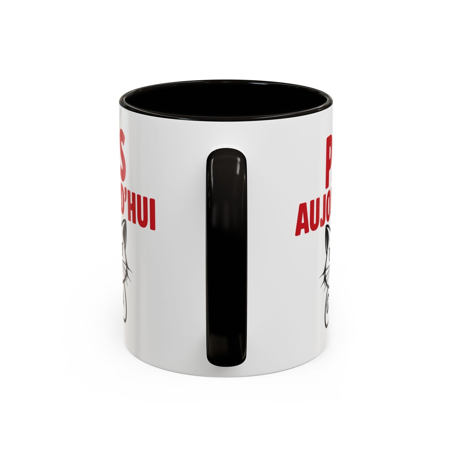 Mug  Chat Humoristique Pas Aujourd’hui – Tasse Café Drôle Anti Motivation – Cadeau Humour Bureau 325ml