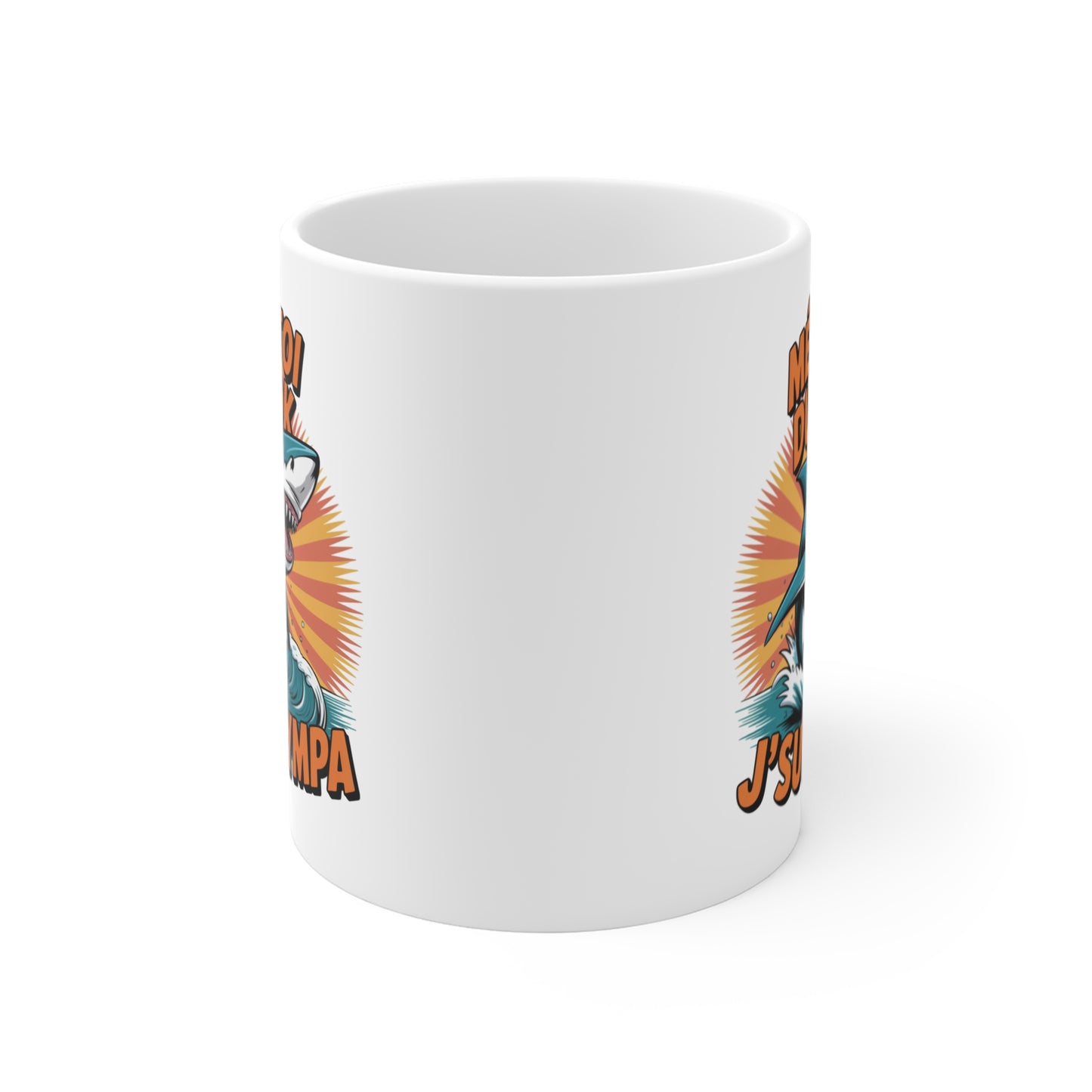 Tasse Requin 325ml – Mug Humour Français “Méfie-toi du Look J’suis Sympa” – Cadeau Drôle
