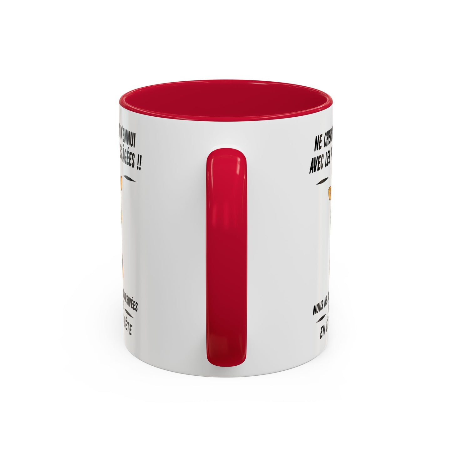 Tasse Humour Girafe Drôle Senior Retraité – Mug Animal Grincheux Vintage – Cadeau Homme Femme 325ml