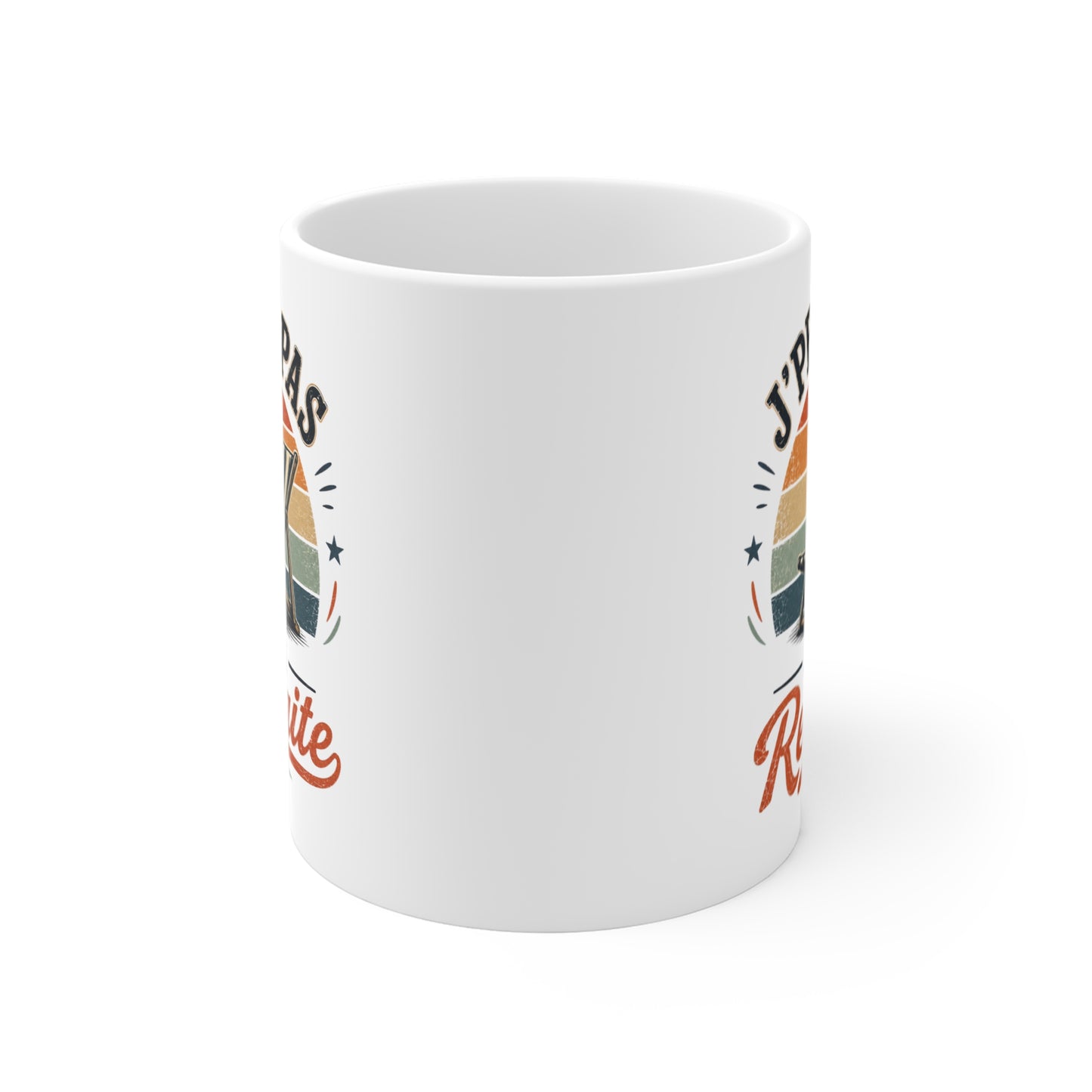 Tasse J’Peux Pas J’Ai Retraite – Mug Humour Retraité Vintage – Cadeau Retraite Homme Femme 325ml