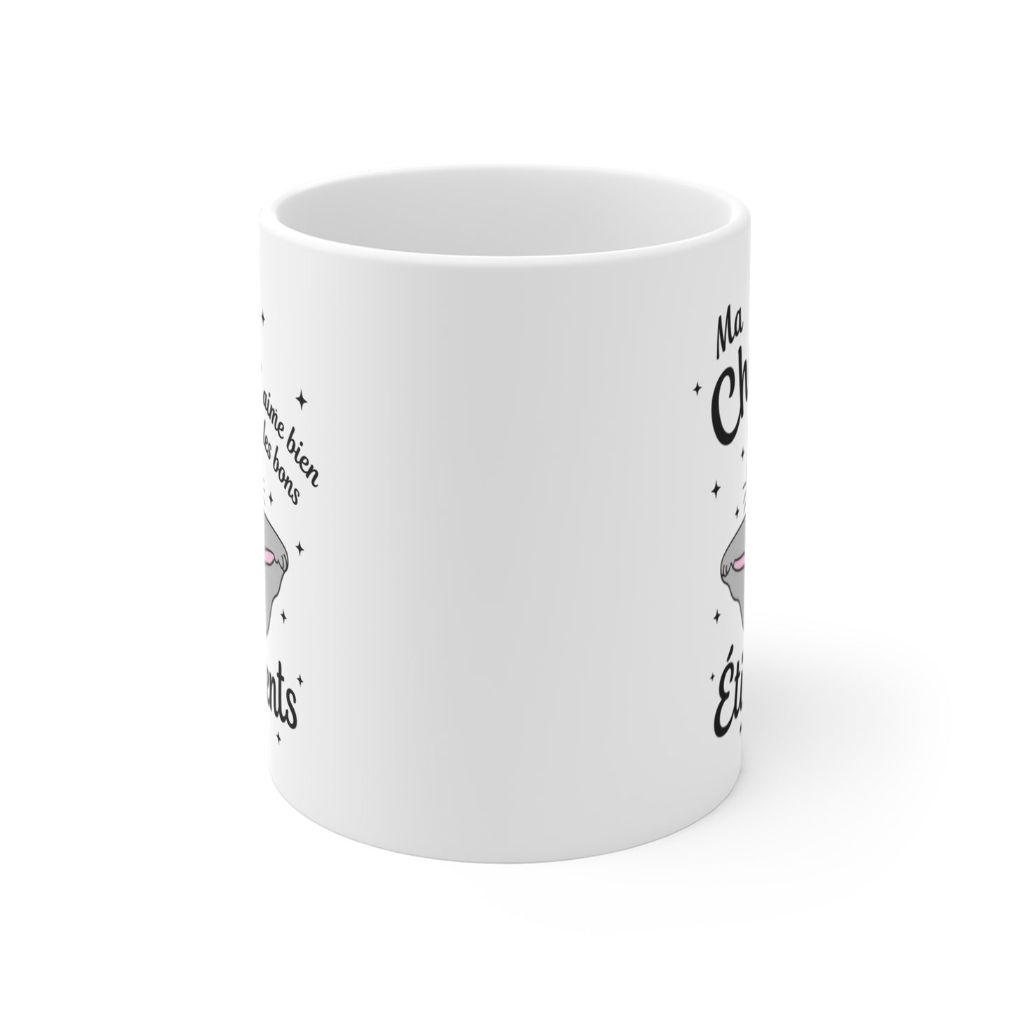 Mug Humour Femme – Chat Yoga Étirements Relaxation – Cadeau Original Drôle pour Amie Collègue Sœur Maman – Tasse Amoureuse des Chats 325 ml