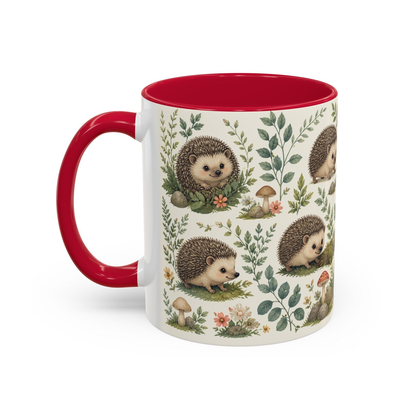 Tasse Hérisson Mignon – Mug Nature et Forêt – Design Animalier Doux et Aquarelle – Céramique 325ml