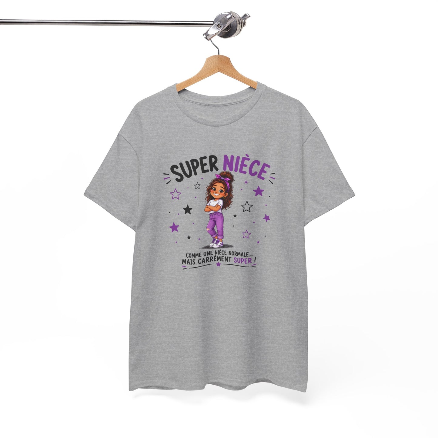 Tee Shirt Super Nièce Femme – Comme une Nièce Normale Mais Carrément Super – T-Shirt Humour Cadeau Nièce Original