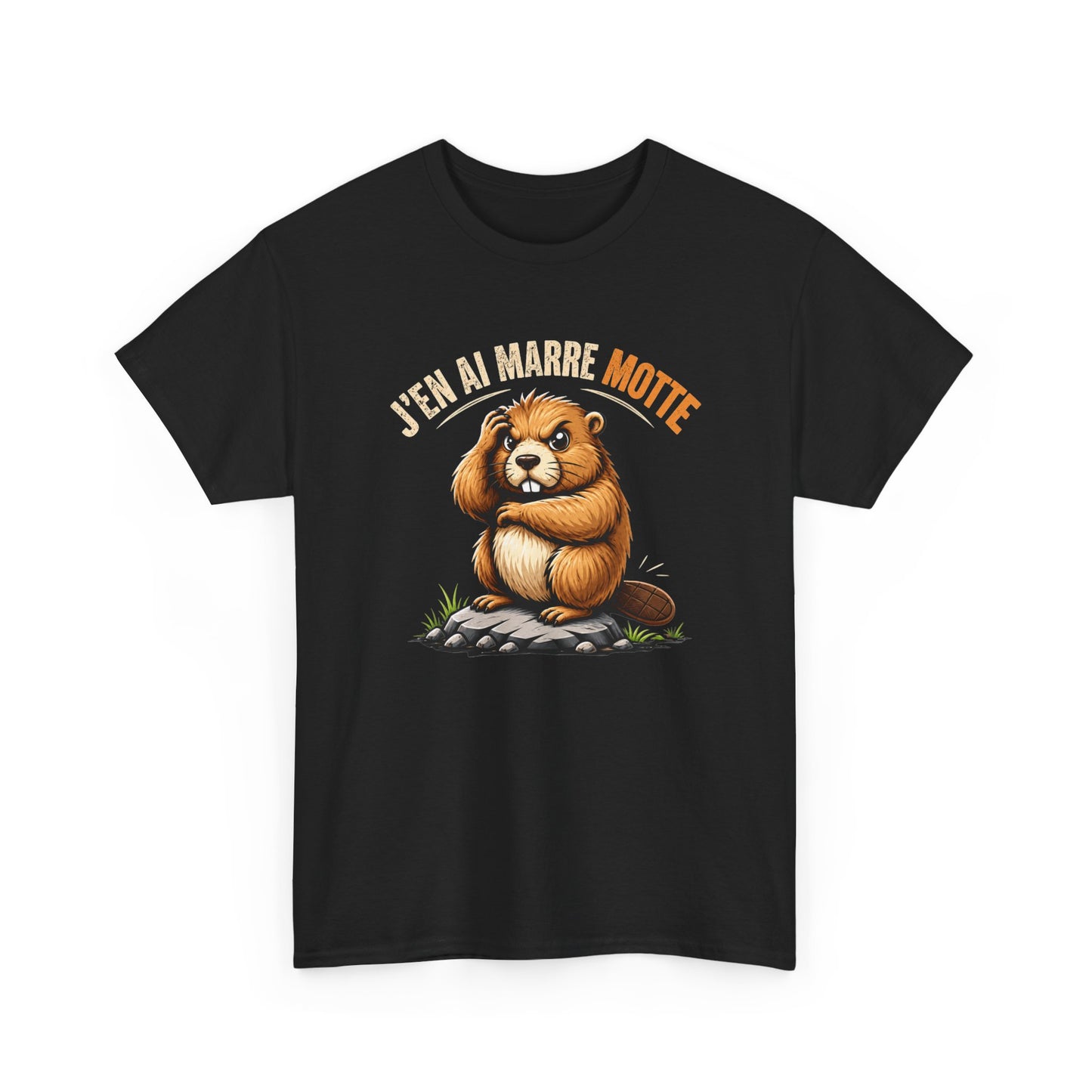 Tee Shirt J’en Ai Marre Motte Homme Femme – Marmotte Humour – T-Shirt Drôle Jeu de Mots Cadeau Original
