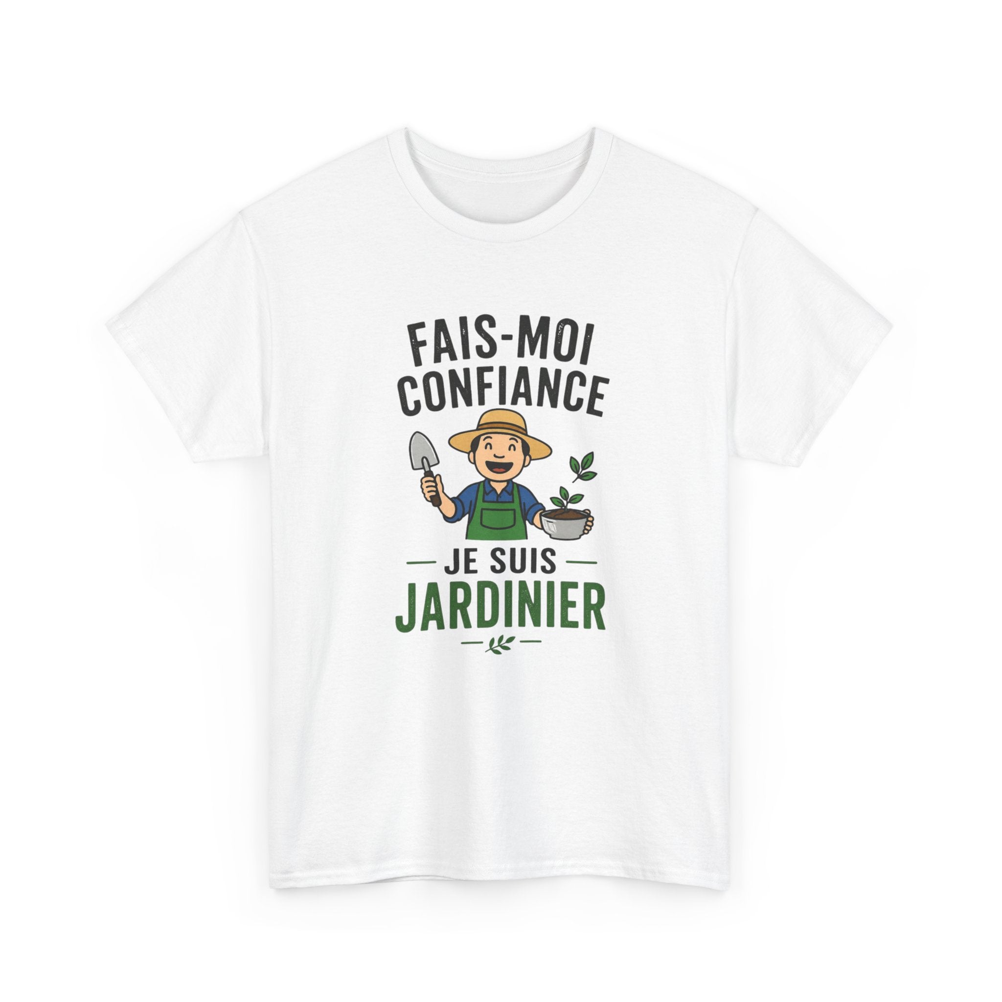 T-Shirt Jardinier Homme Humour – Fais-Moi Confiance Je Suis Jardinier – Tee Shirt Jardinage Drôle Cadeau Passion Jardin