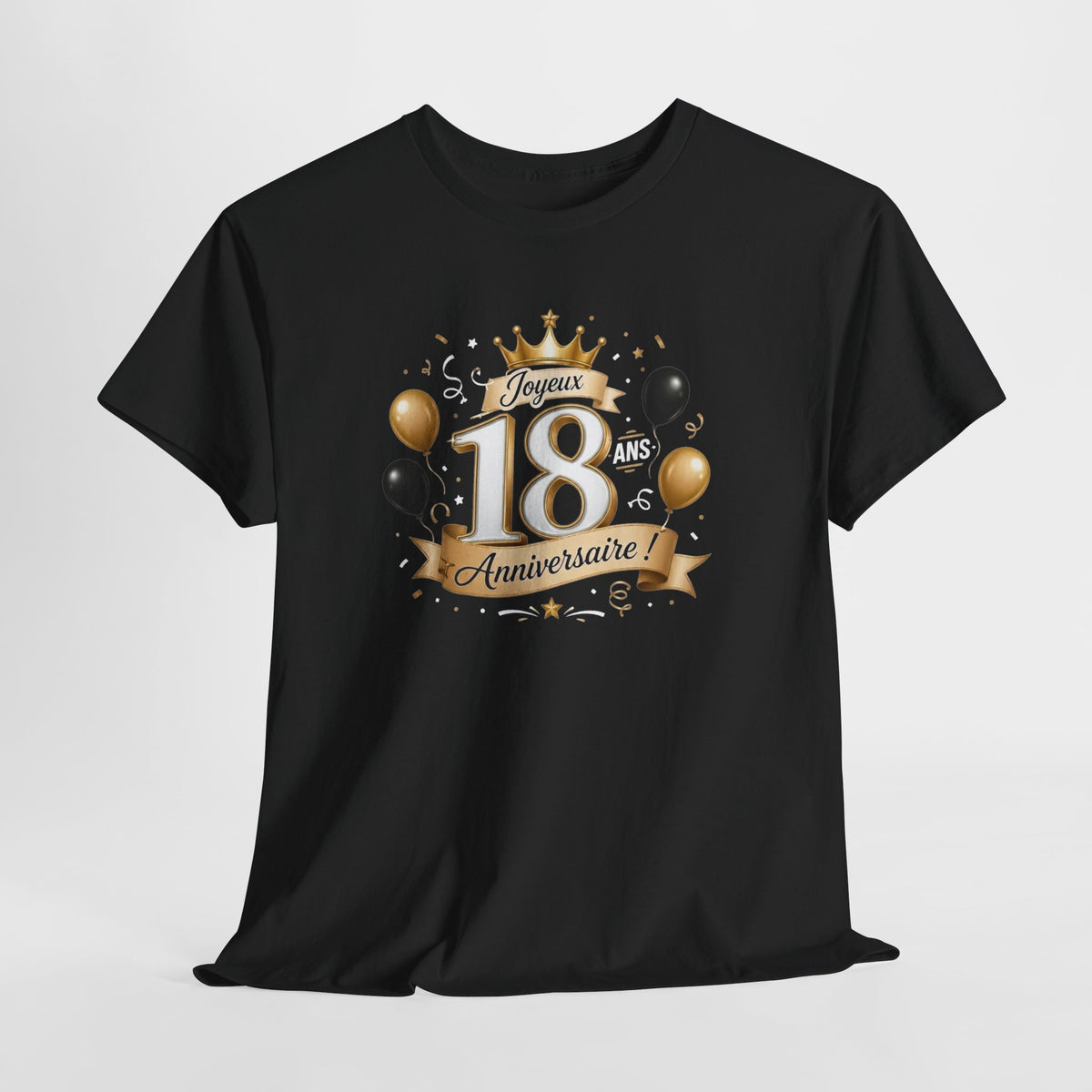 Tee Shirt Anniversaire 18 Ans Homme et Femme Joyeux Anniversaire Cadeau 18 Ans Idée Cadeau Adulte