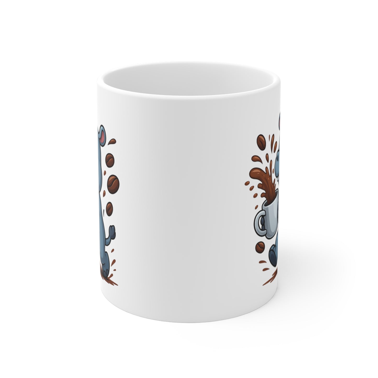 Tasse Hippopotame Amusant – Mug Café Cartoon Céramique 325ml – Cadeau Original Animal Mignon