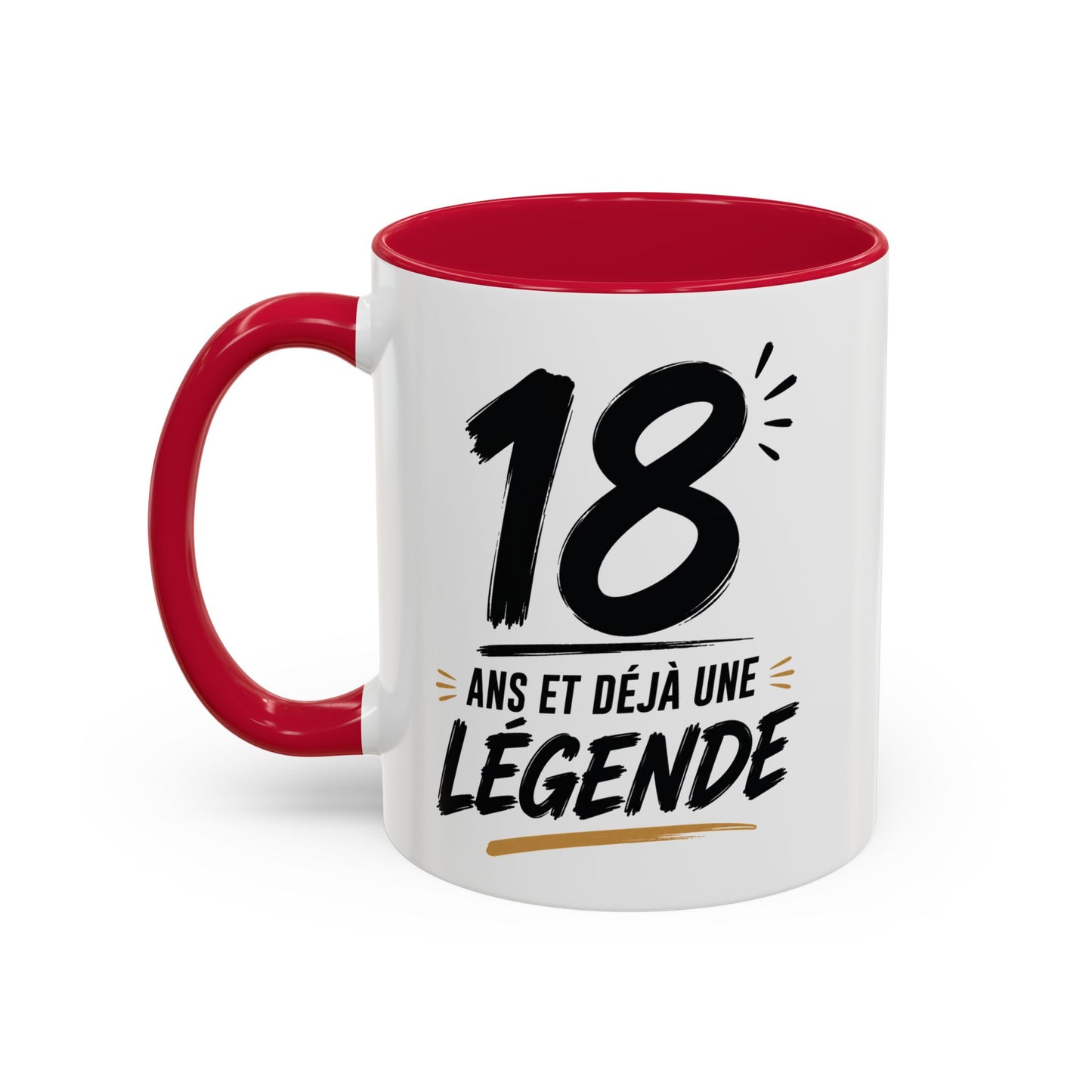 Tasse 18 Ans et Déjà une Légende – Mug Anniversaire  Homme Femme – Cadeau Original  325 ml