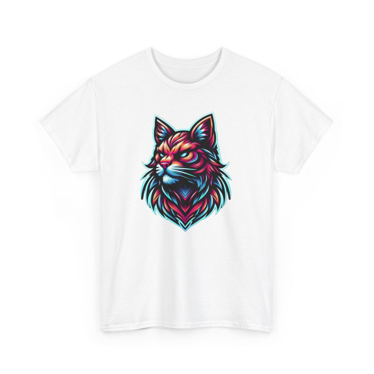 Tee Shirt Design Chat animal animaux Coloré - Homme ou Femme t shirt chat