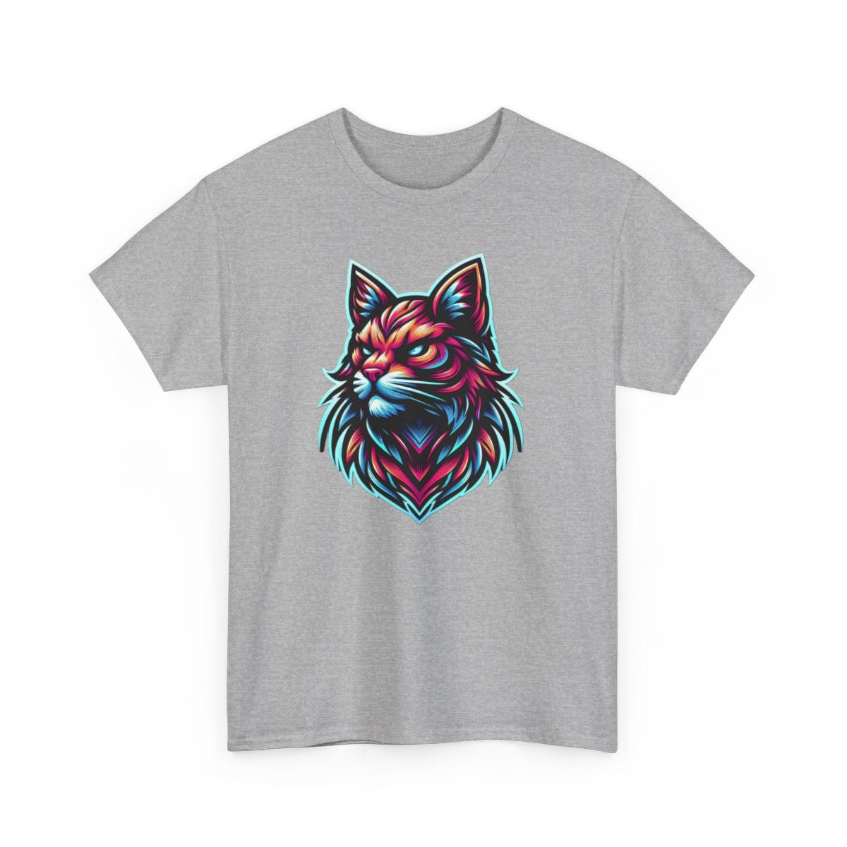 Tee Shirt Design Chat animal animaux Coloré - Homme ou Femme t shirt chat