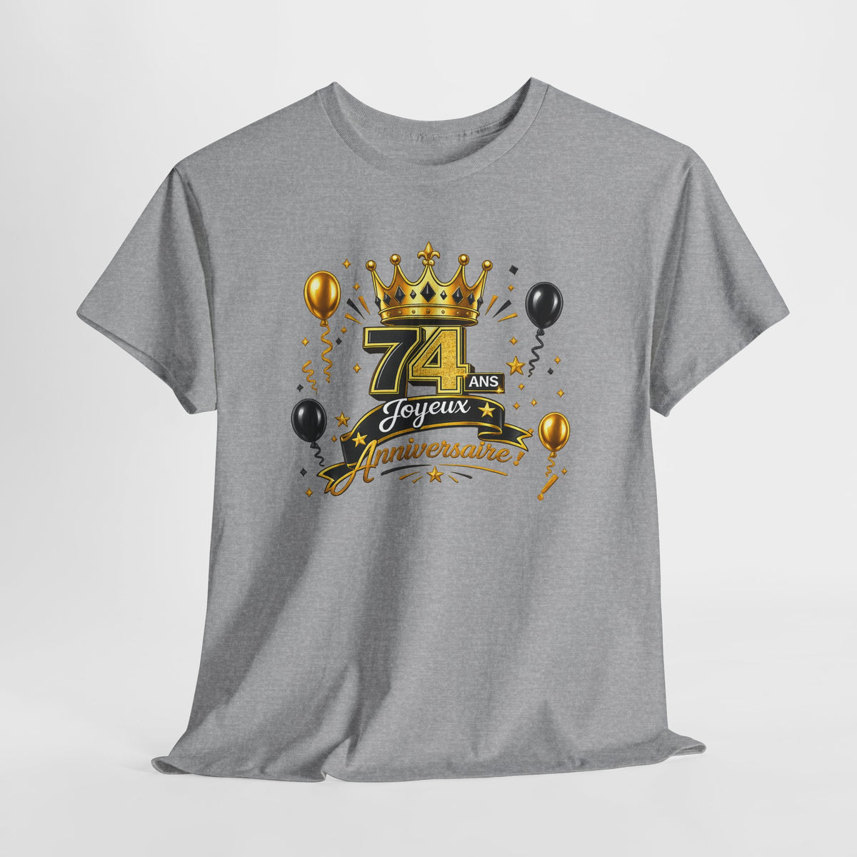Tee Shirt Anniversaire 74 Ans Homme et Femme – Joyeux Anniversaire – Cadeau 74 Ans