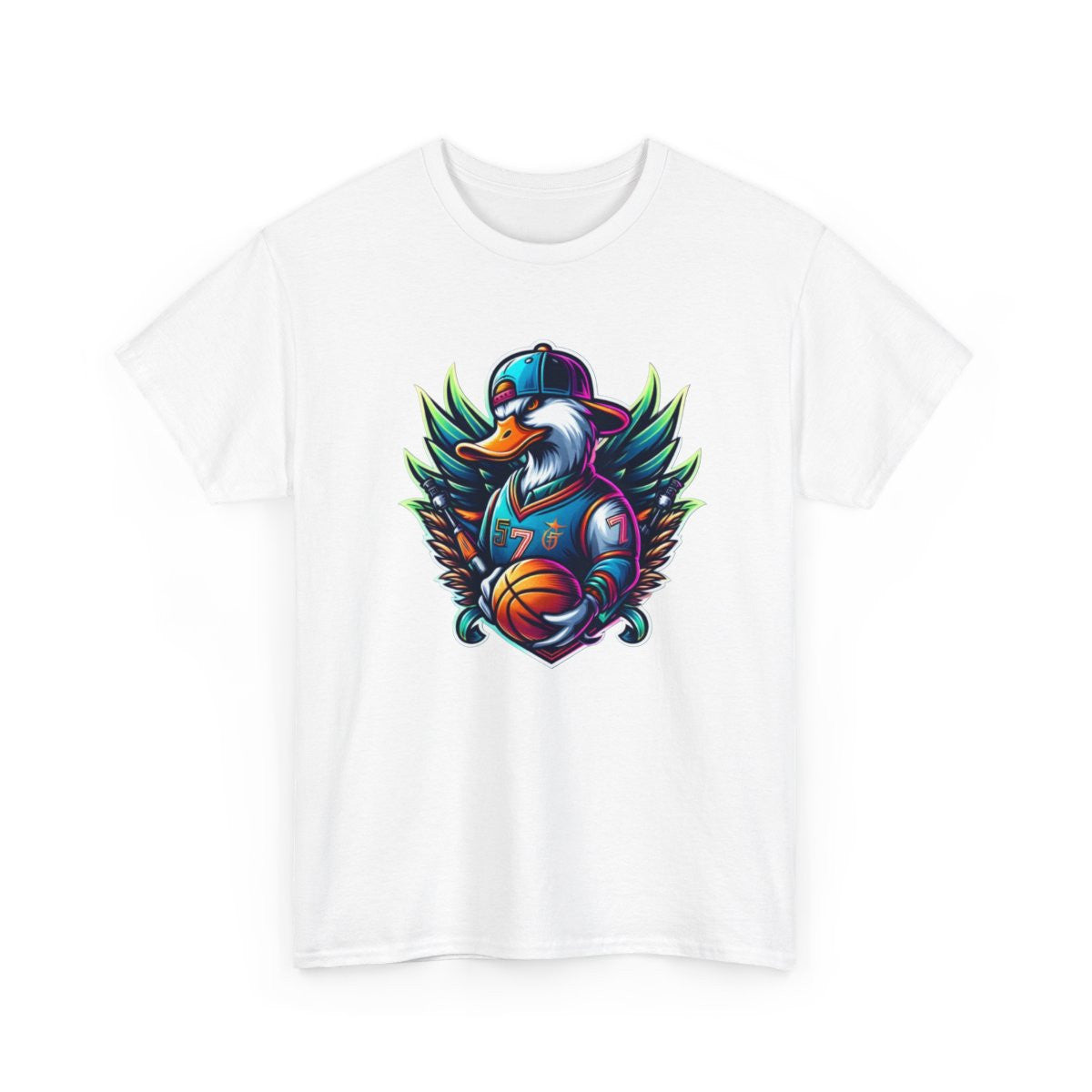 Tee Shirt Canard animal animaux idée cadeau Basket Logo esport - Homme/Femme