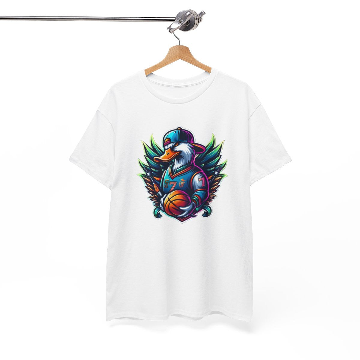 Tee Shirt Canard animal animaux idée cadeau Basket Logo esport - Homme/Femme