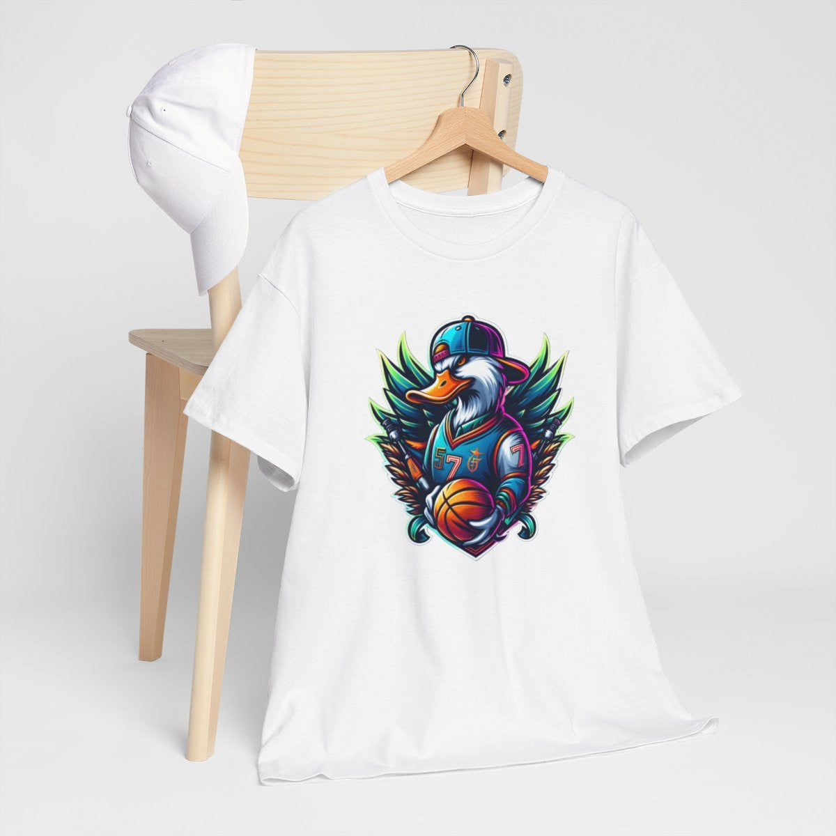 Tee Shirt Canard animal animaux idée cadeau Basket Logo esport - Homme/Femme