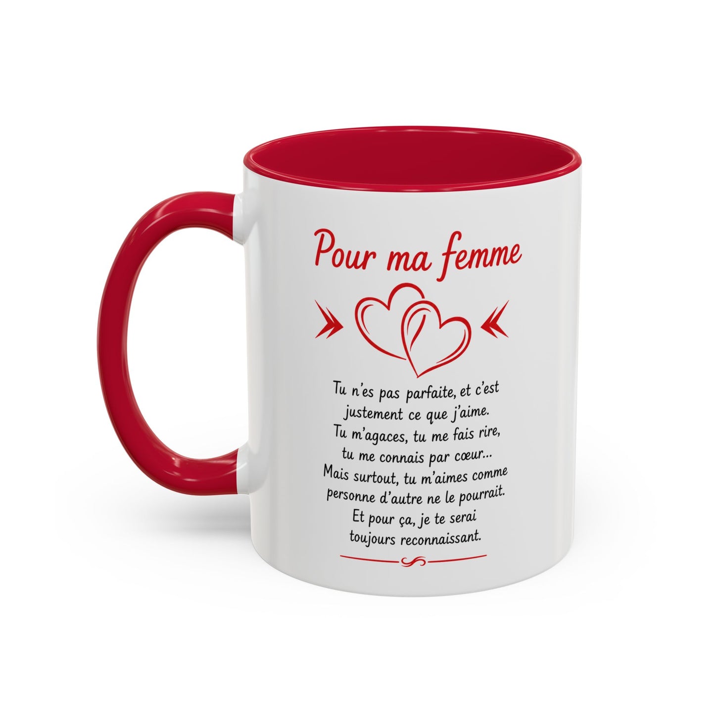 Tasse Pour Ma Femme – Mug Message d’Amour Romantique – Cadeau Femme Anniversaire Mariage Saint-Valentin 325ml