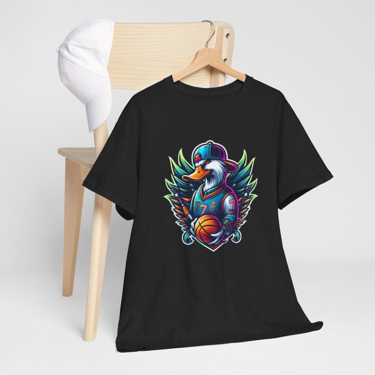Tee Shirt Canard animal animaux idée cadeau Basket Logo esport - Homme/Femme
