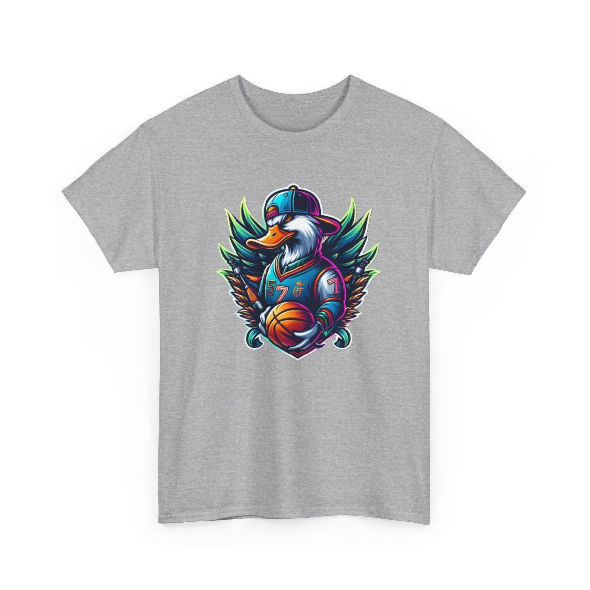 Tee Shirt Canard animal animaux idée cadeau Basket Logo esport - Homme/Femme
