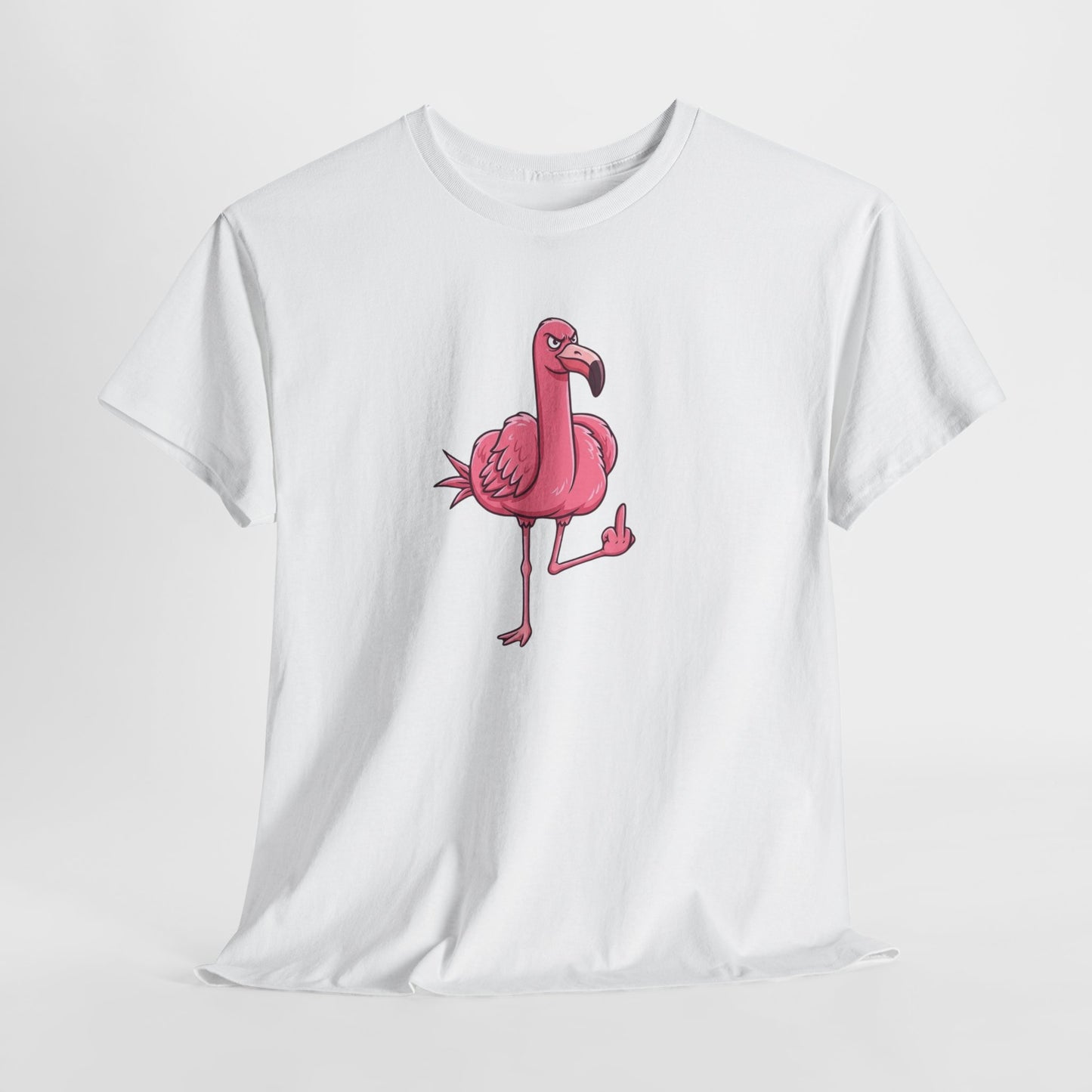 T-Shirt Flamant Rose Rebelle – Design Humour Insolent – Tee-Shirt Fun et Provocateur