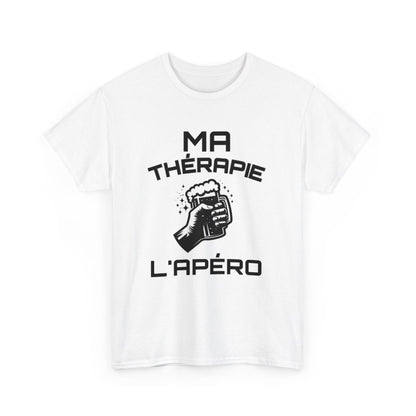Tee-Shirt Ma Thérapie L'apéro idée cadeau humour drole amusant pour  Homme ou Femme