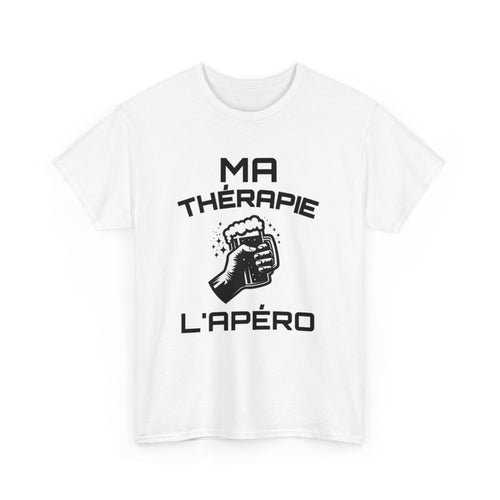Tee-Shirt Ma Thérapie L'apéro idée cadeau humour drole amusant pour  Homme ou Femme