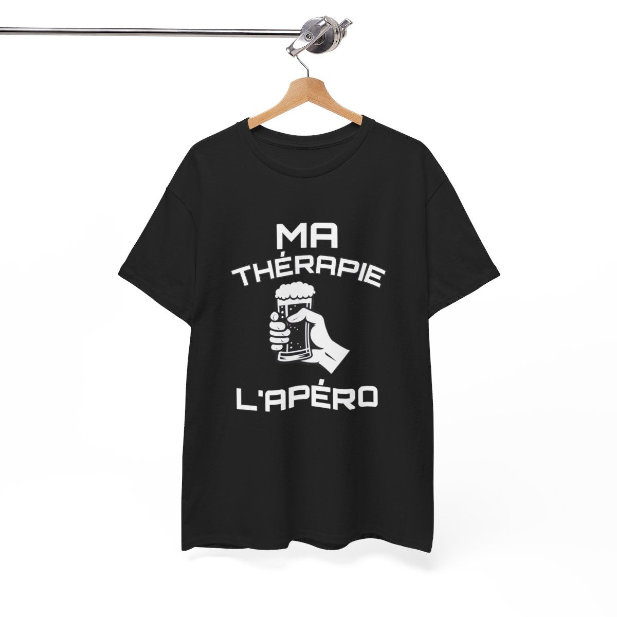 Tee-Shirt Ma Thérapie L'apéro idée cadeau amusant humour drole pour Homme ou Femme