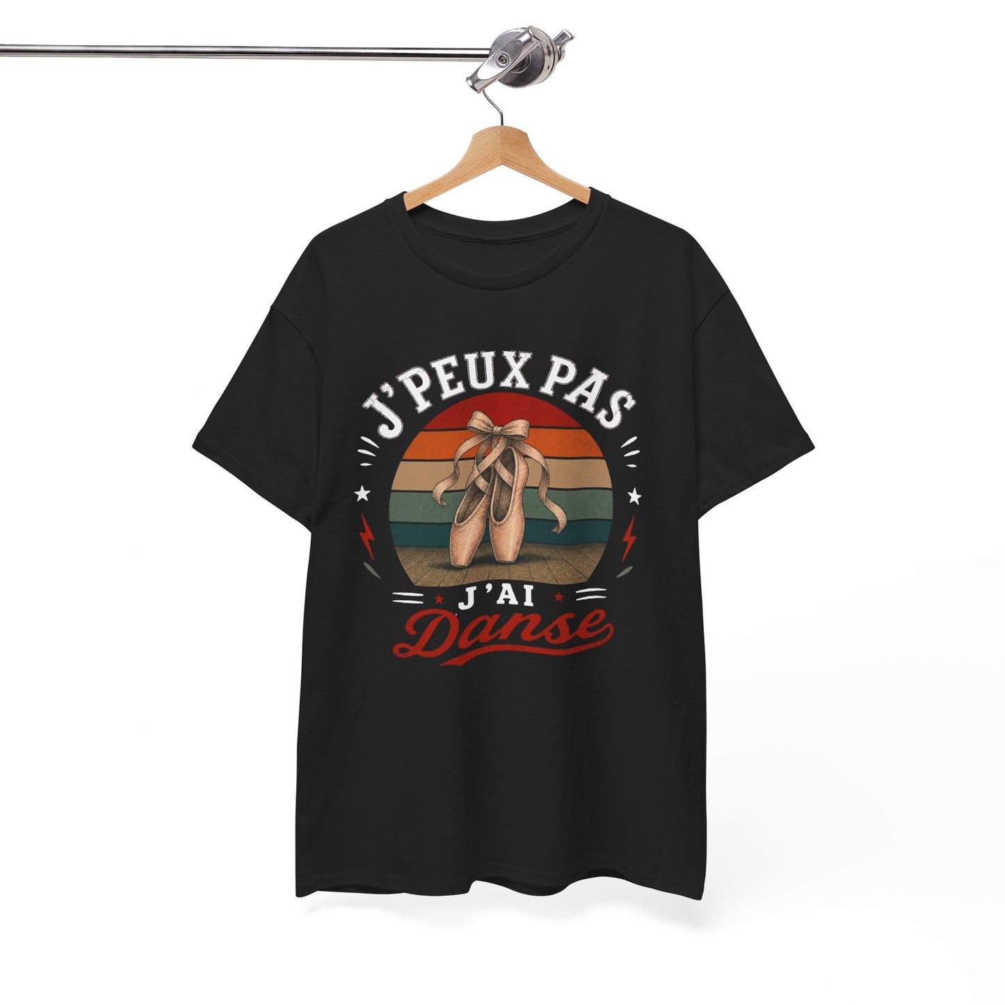 T-Shirt J’Peux Pas J’Ai Danse – Tee Shirt Danseuse Ballet Vintage – Cadeau Passion Danse Classique Femme