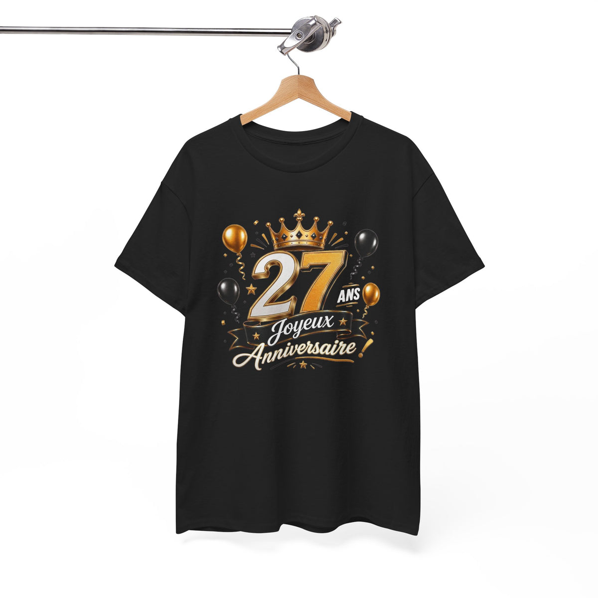 Tee Shirt Anniversaire 27 Ans Homme et Femme Joyeux Anniversaire Cadeau 27 Ans Idée Cadeau Adulte