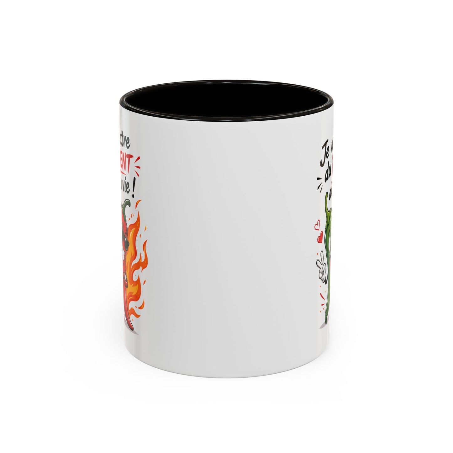 Mug Je Vais Mettre du Piment dans ta Vie – Tasse Humour Piment – Cadeau Drôle et Original Homme Femme Noir Bleu Rouge