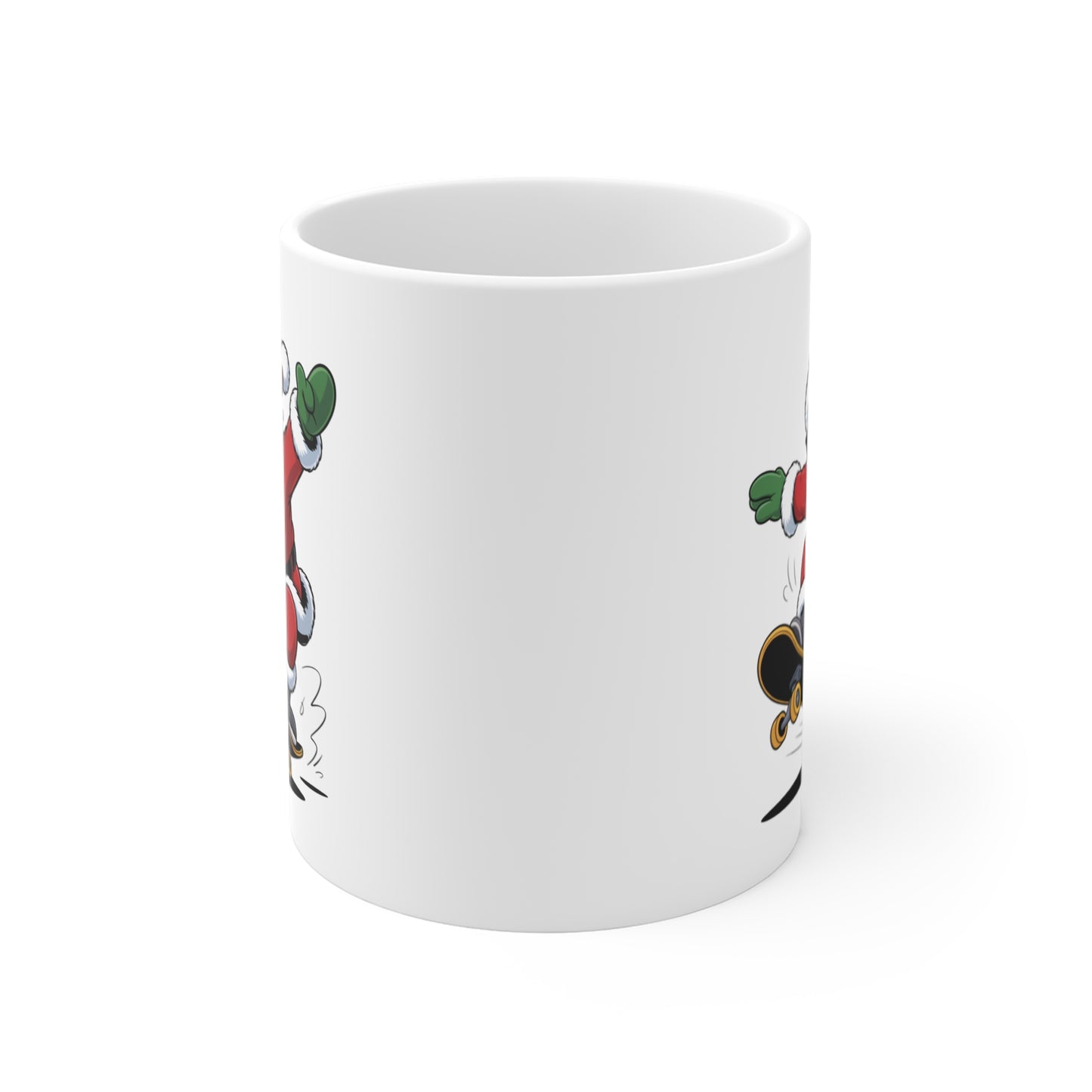 Tasse Père Noël Skateur – Mug Noël Original 325ml – Cadeau Festif et Humoristique