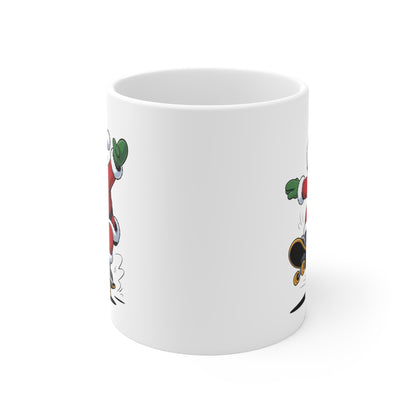 Tasse Père Noël Skateur – Mug Noël Original 325ml – Cadeau Festif et Humoristique