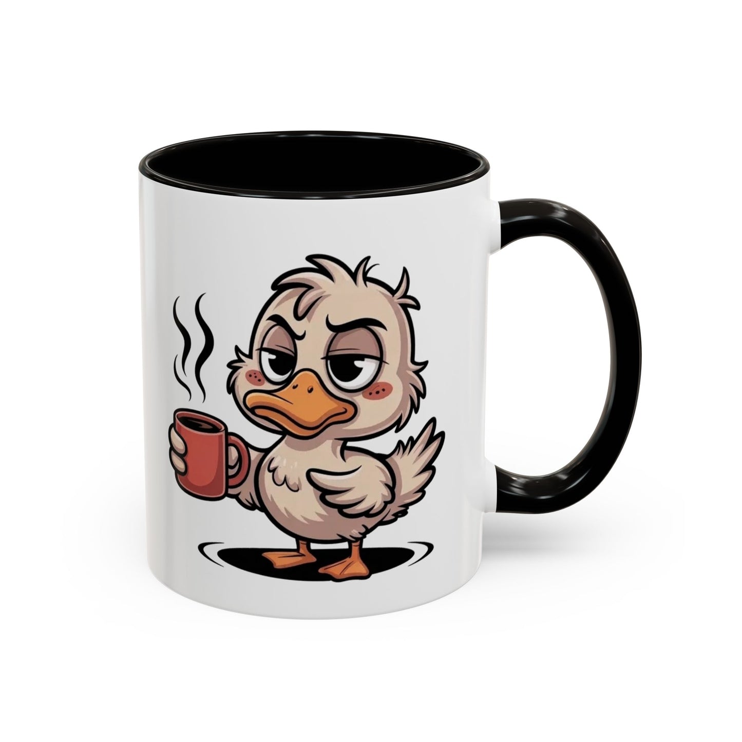 Tasse Canard Café Fatigue 325ml – Mug Céramique Humour Réveil Matin Cadeau Original