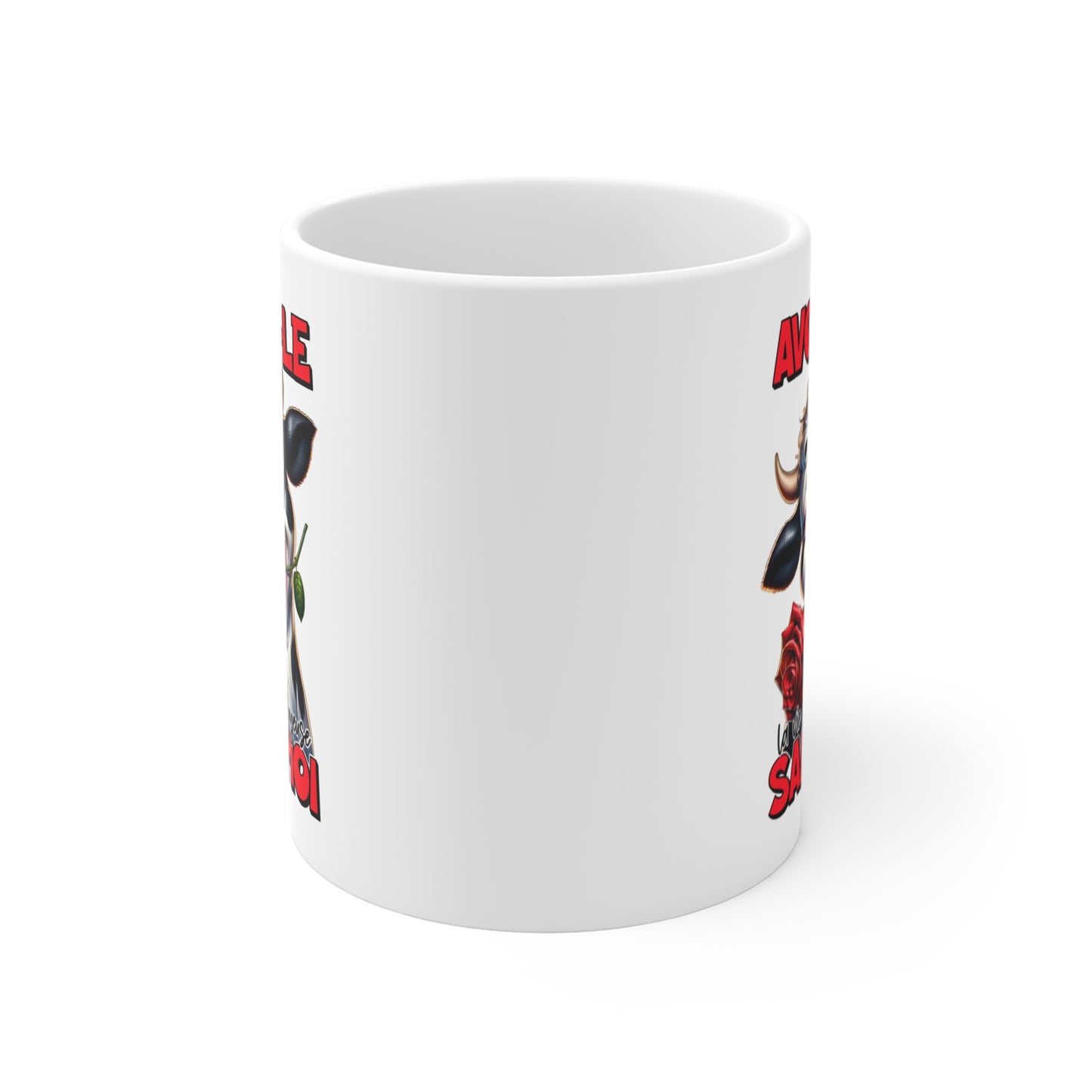 Tasse Avoue-Le La Vie Serait Ennuyeuse Sans Moi – Mug Vache Humour Drôle – Cadeau Homme Femme 325ml