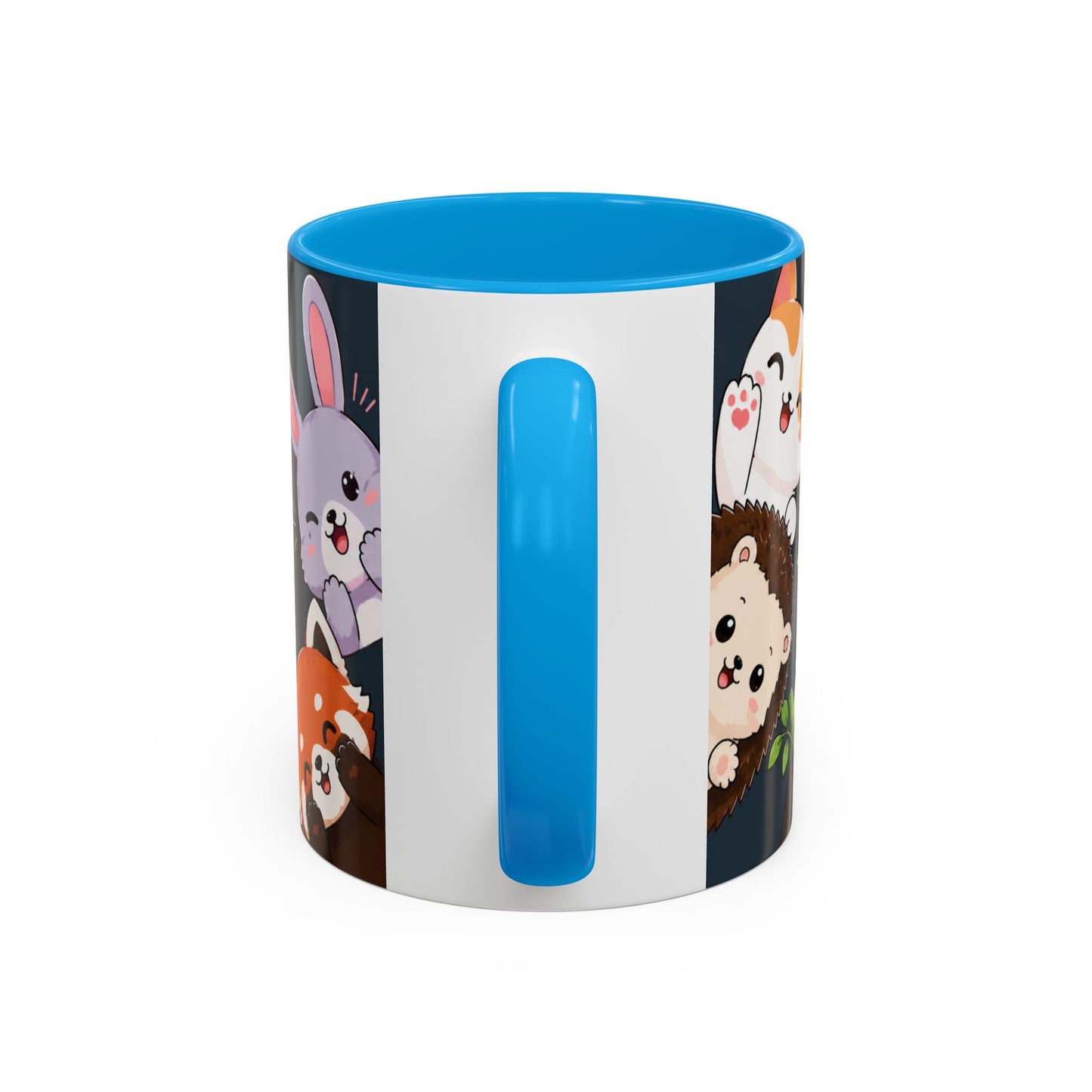 Tasse Kawaii Animaux Mignons – Mug Cute avec Chat Panda Lapin Renard et Messages Bonjour – Style Japonais 325ml