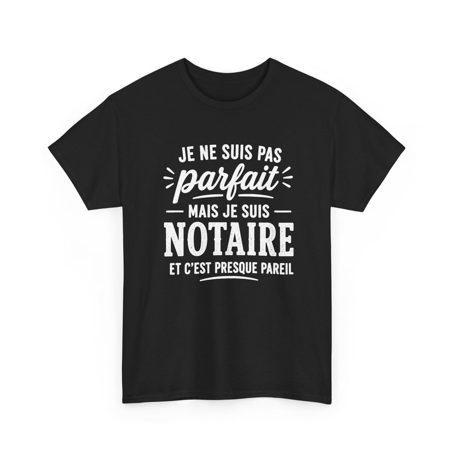 Tee Shirt Homme Notaire Humour Métier Droit Justice Cadeau Professionnel Juridique Étude Notariale Idée Cadeau