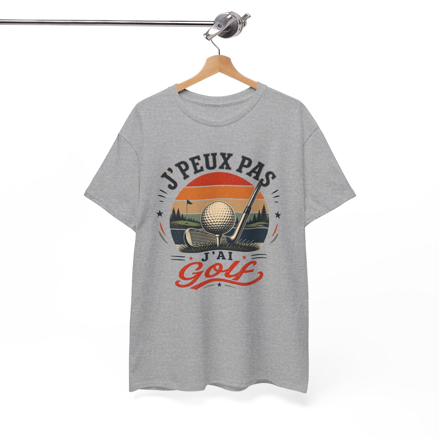 T-Shirt Golf Homme Femme – J’Peux Pas J’Ai Golf – Tee Shirt Golfeur Golfeuse Vintage Parcours Green Club Driver Cadeau Passion Golf Sport Extérieur