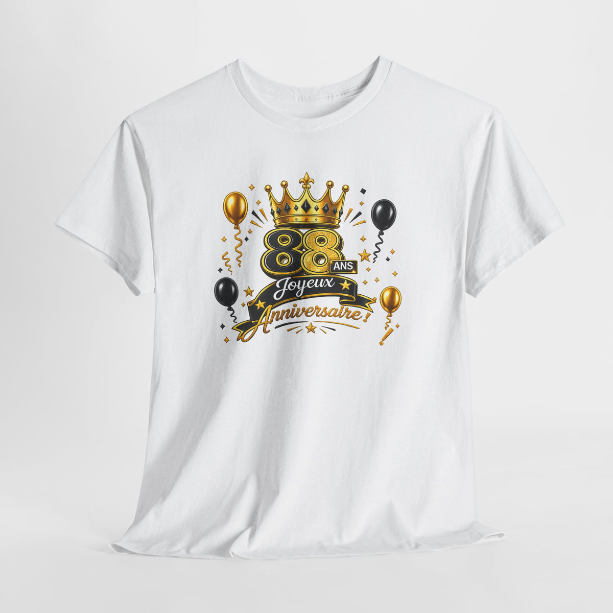 Tee Shirt Anniversaire 88 Ans Homme et Femme – Joyeux Anniversaire – Cadeau 88 Ans