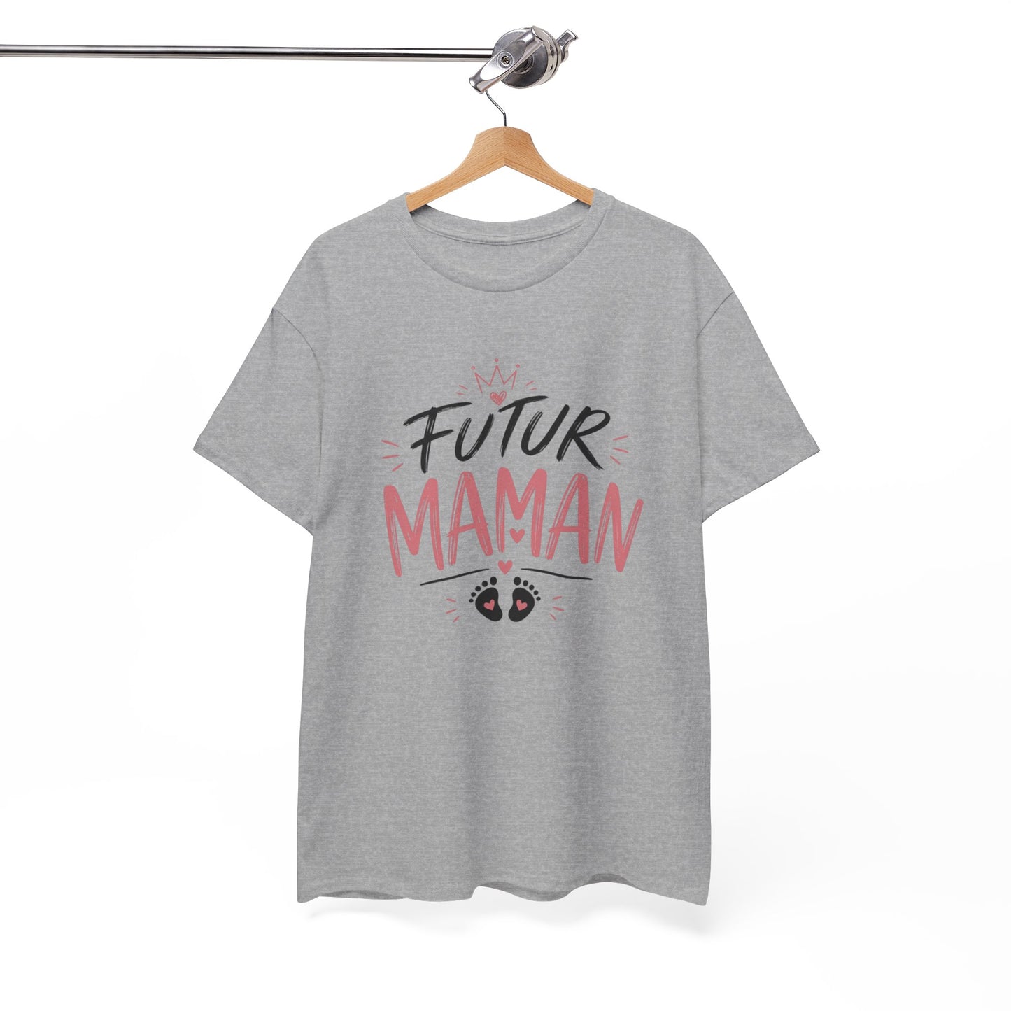 T-Shirt Femme Futur Maman – Tee Shirt Grossesse Cadeau Future Maman Bébé Naissance Idée Cadeau Femme Enceinte