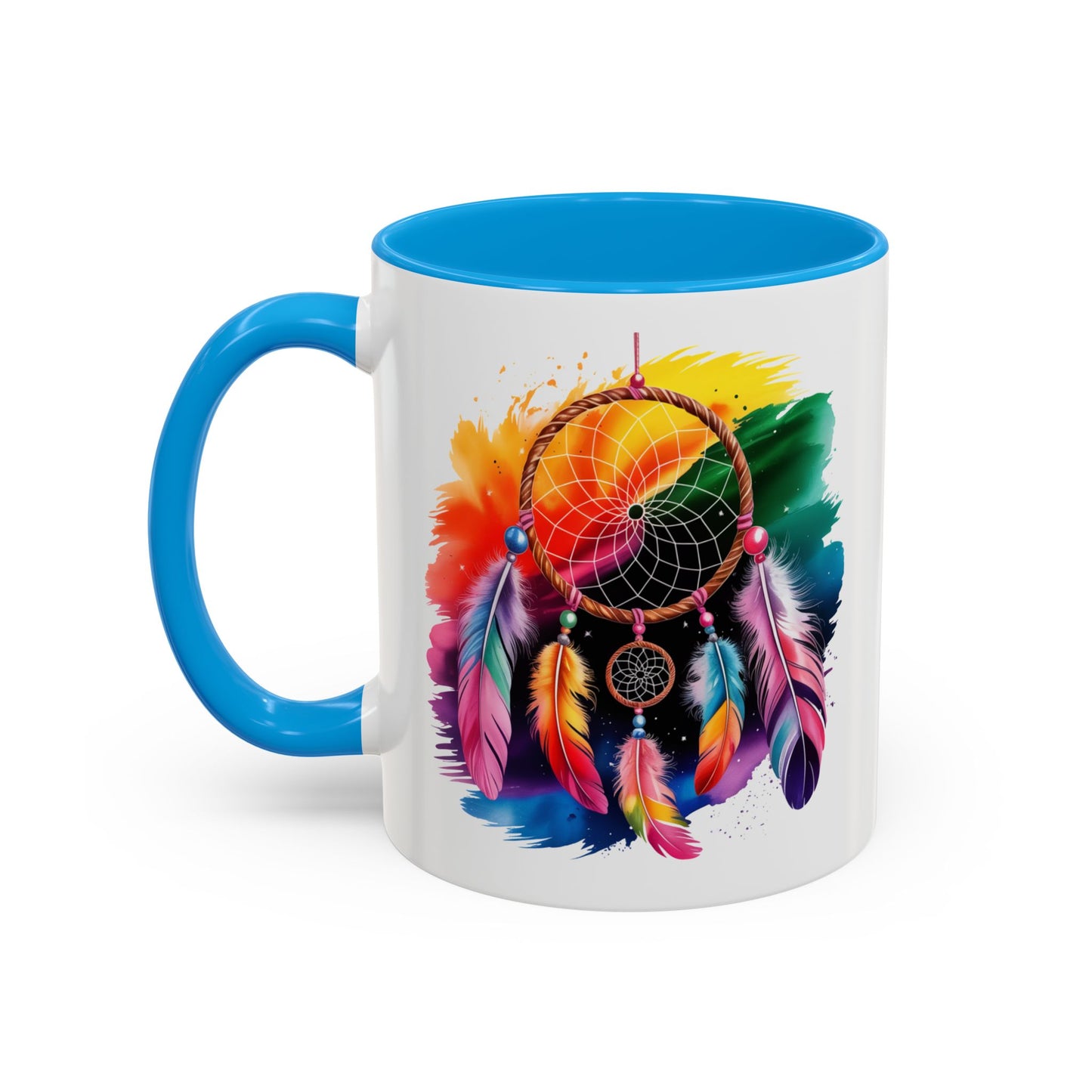 Mug Attrape-Rêves Bohème – Tasse Dreamcatcher Multicolore – Cadeau Spirituel et Zen – Céramique 325ml