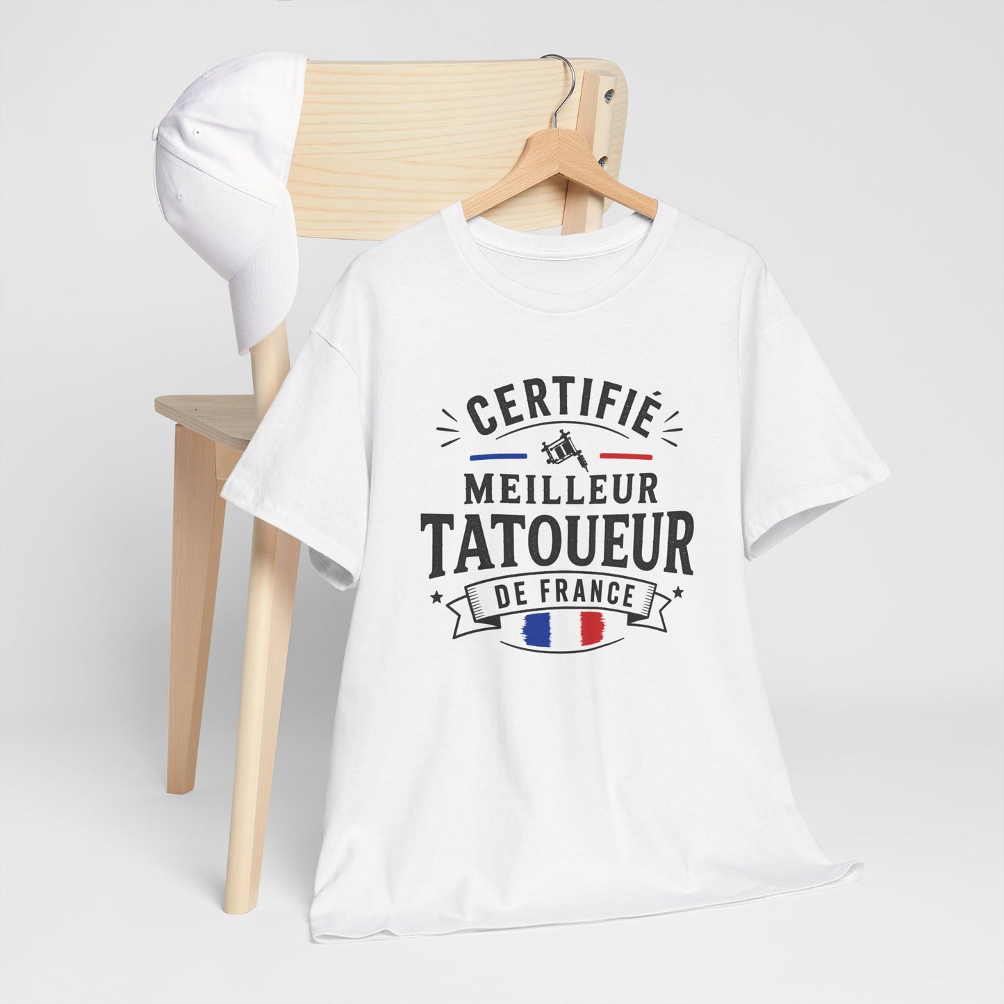 Tee Shirt Homme Tatoueur Cadeau Métier Tattoo Artiste Tatouage Professionnel Humour France