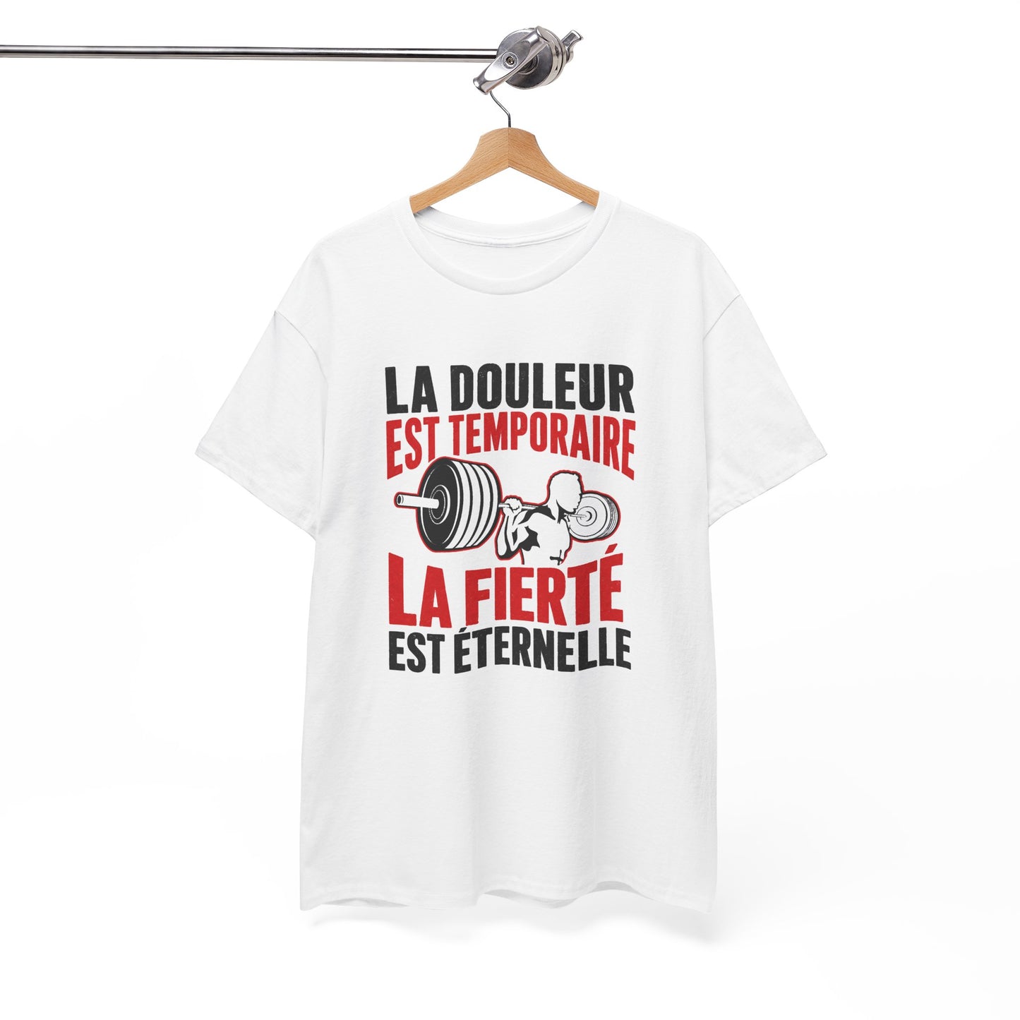 T-Shirt Musculation Homme et Femme – Fitness Muscu Haltérophilie – Sport Entraînement Motivation – Cadeau Sportif